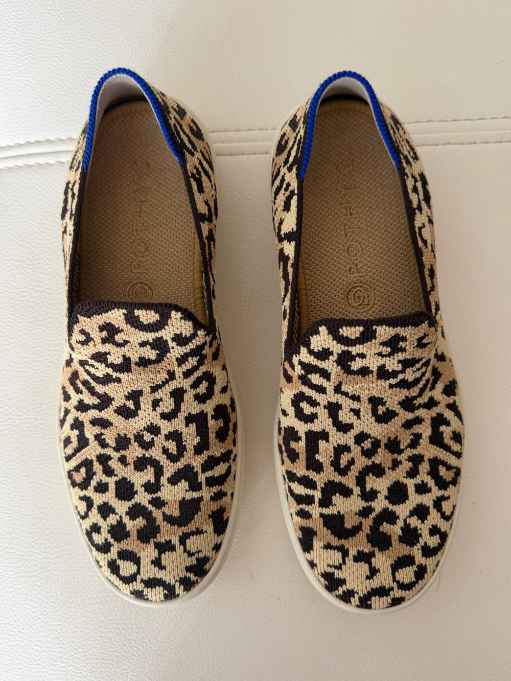 Rothy's The Original Slip-On Sneakers in the Camo Cat print size 6.5